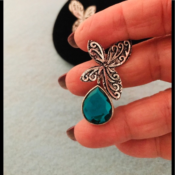 NEW Apatite Stud Drop Dangle 925 Silver Earrings - Picture 3 of 6